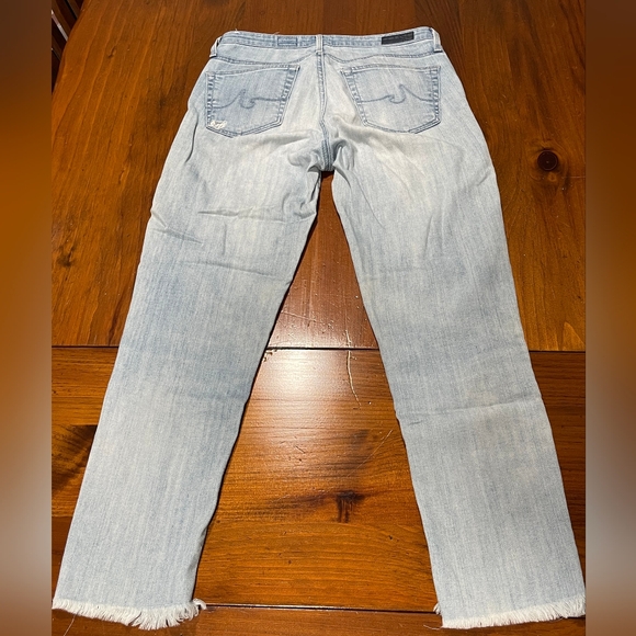 Adriano Goldschmied Womens Classic Lace Patch Distressed Raw Hem Ankle Skinny 27 - Picture 2 of 6